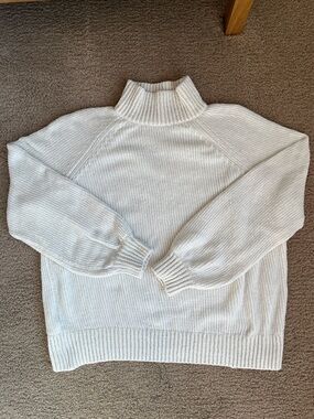 LOFT Cream Chunky Knit Sweater